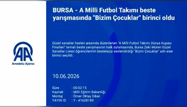 Bursalı öğrenciler milli takım beste yarışmasında birinci oldular!