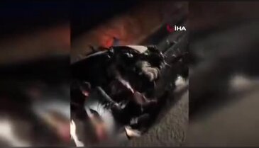 İki aracın kafa kafaya çarpıştığı kazada can pazarı! Sürücü "Öldürün beni" diye bağırdı...
