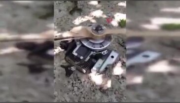 Evinin bahçesine düşen İHA alev aldı! Ekipler olay yerinde...