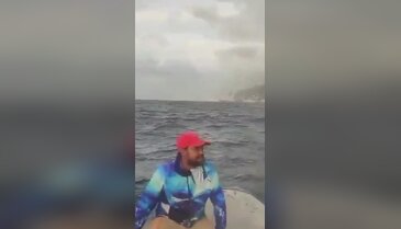 Ülkenin yaşadığı felaket denizin ortasından bile göründü!