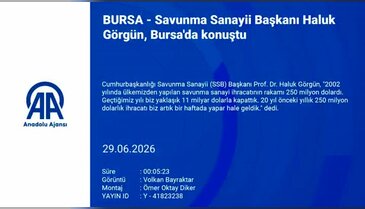 Savunma Sanayii Başkanı Haluk Görgün, Bursa'da konuştu: "Türkiye küresel ölçekte güçlü bir oyuncu"