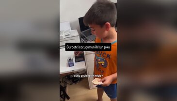 Gurbetçi çocuk TL'nin Euro karşısındaki değerini öğrenince ne yapacağını şaşırdı!