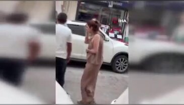 Taksici ve yolcu arasında 'güzergah' kavgası! Kameralar kaydetti...