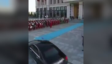 Külliye'yi ilk kez gördü, başkanın tepkisi kameralara böyle yansıdı!