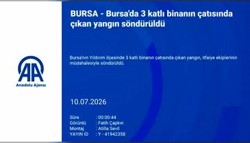 Bursa'da dumanlar her yerden gözüktü! Çatı alevlere teslim oldu