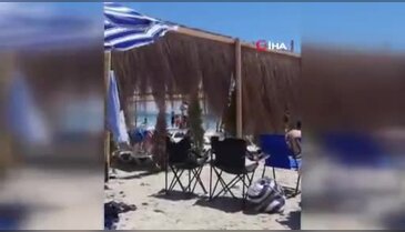Sahil kasabasında 'Şemsiye' kavgası! Ortalık bir anda karıştı...