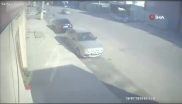 Bursa'da korkutan kaza! Çarpışma anı kamerada
