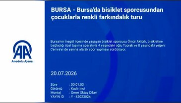 Bursa'da örnek spor tutkusu: Oğlu ve yeğeniyle yollara çıkıyor