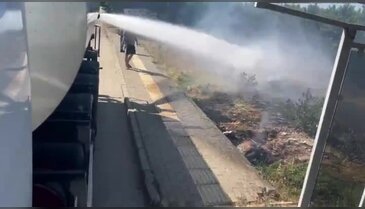 Bursa'da yol kenarına atılan sigara faciaya neden oluyordu!