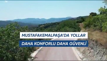 Büyükşehir Mustafakemalpaşa'da yolları yeniliyor!