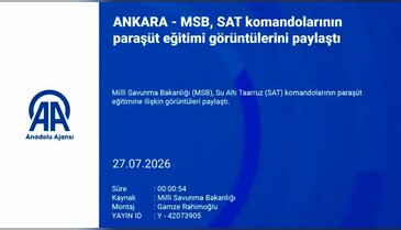 Onlar için sınır yok! SAT komandolarının paraşüt antrenmanını MSB paylaştı