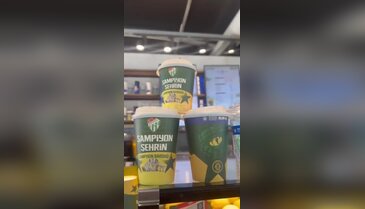 Bursaspor bardakları BURFAŞ'ta yeniden yerini aldı...
