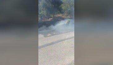 Bursa'da park halindeki otomobil alevlere teslim oldu!