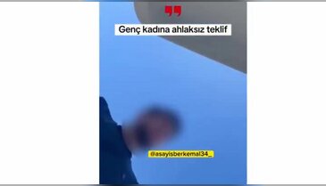 Genç kadın, kendisine yapılan ahlaksız teklifi böyle kaydetti!
