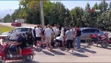 Bursa'da kavşakta feci çarpışma! Ağır yaralandı