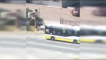 Bursa'da belediye otobüsünde panik!