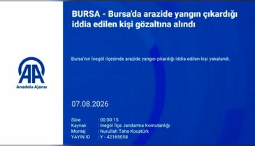 Bursa'da tarlayı ateşe verdiği iddia edilen kişi böyle görüntülendi!