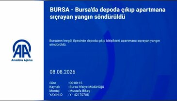 Bursa'da depodan çıkan alevler apartmana sıçradı!