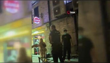 Tarihi Arapşükrü Sokağı'nda kavga kamerada