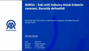 Eski milli futbolcu Haluk Erdem'in cenazesi, Bursa'da defnedildi