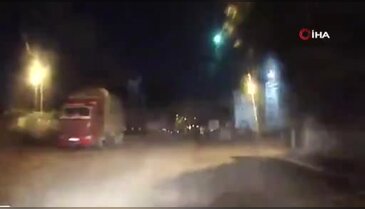 Gece 01.00'de gökyüzünde şok eden görüntü! Saniyeler içinde kayboldu