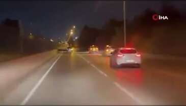 Bursa'da trafikte korku dolu anlar! Otomobili böyle sıkıştırdılar...