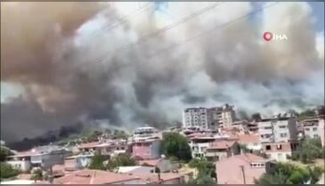 Bursa'nın komşusunda yangın büyüyor! Alevler evlere kadar ulaştı...