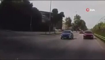 Bursa'da trafik canavarı kamerada! Kazaya neden oldu...