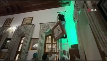 Üft&acirc;de Hazretleri'nin makamında baskı levhaları yeniden tefriş edildi