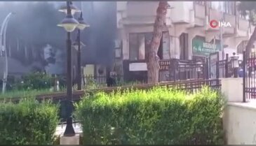 Bursa'da korku dolu anlar! Trafo patladı, yangın çıktı...