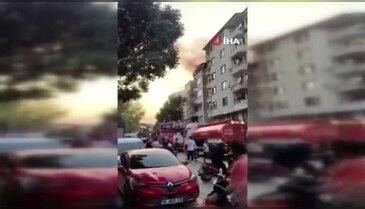 Bursa'da 5 katlı binada yangın! Alevler hızla yayıldı...