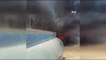 Bursa'da fabrika yangını! Müdahale sürüyor...