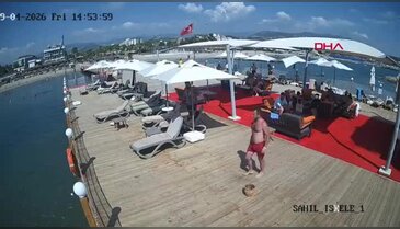 Tatil için geldi, hayatını kaybetti! Uyarı levhasının yanında feci atlayış kamerada