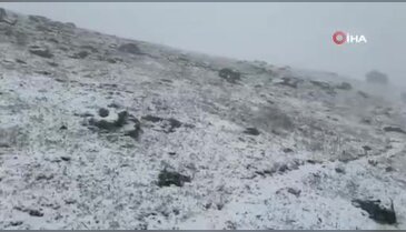Sonbahar gelmeden kış geldi! Eylül ayında kar yağdı...