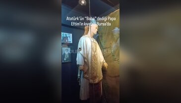 Bursa'da sergileniyor! Bu kıyafet Atatürk'ün "baba" dediği isme ait...