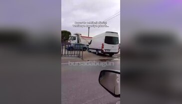 Bursa'da tehlikeli dönüş! Kazaya davetiye çıkardı
