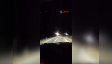Gökyüzünde beliren ışık hüzmesi merak uyandırdı! O anlar kamerada