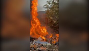 Bursa'da çöplükte çıkan yangın panik yarattı!