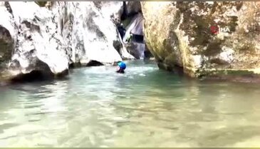 Bursa'da 8 yaşındaki Asya'nın zorlu kanyon mücadelesi!