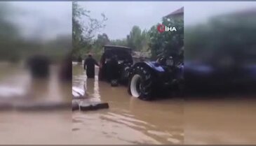 Bursa'da kara ile deniz birleşmişti! Mahsur kalanlar böyle kurtarıldı